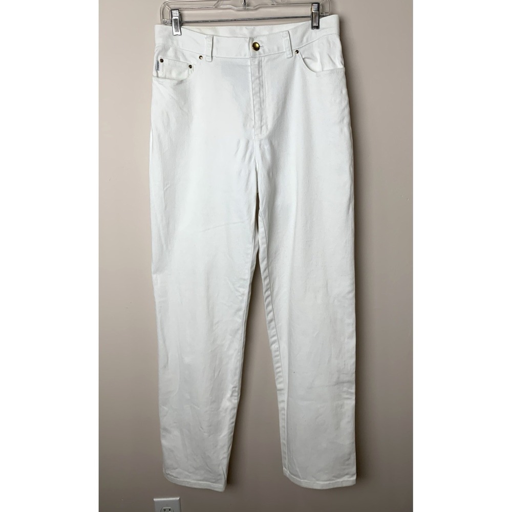 Ralph Lauren Jeans Womens 8 White Denim Straight Leg Vintage 30x30 Hong Kong EUC